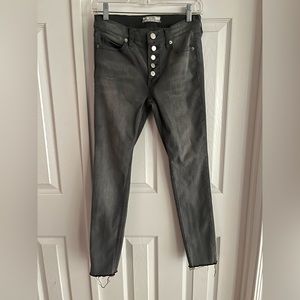 Free People Reagan Raw Cropped Skinny Jeans sz 27